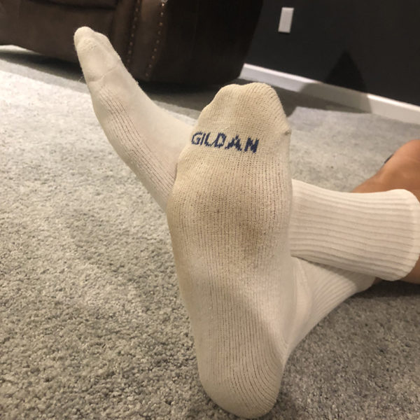Classic White Crews Jason Buy Men's Used Socks
