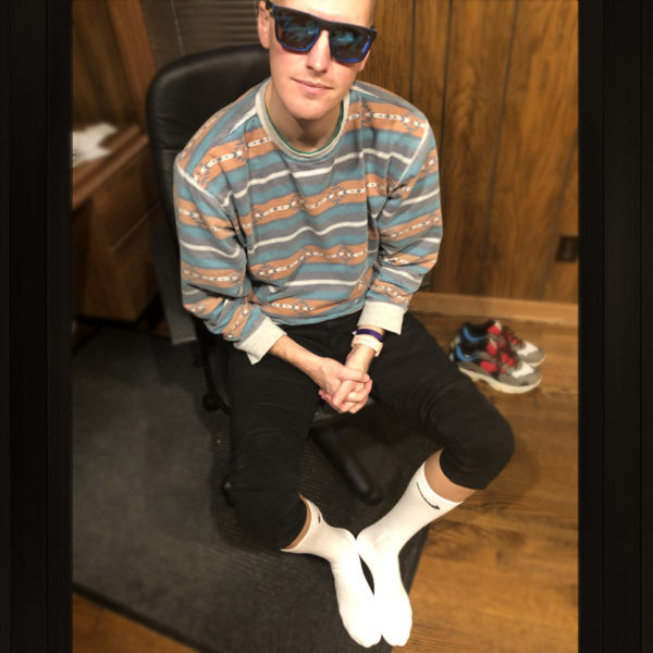 White Nike Crews Jason Buy Men's Used Socks