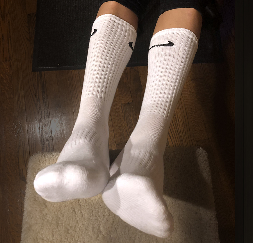 White Nike Crews - Jason - Buy Men's Used Socks