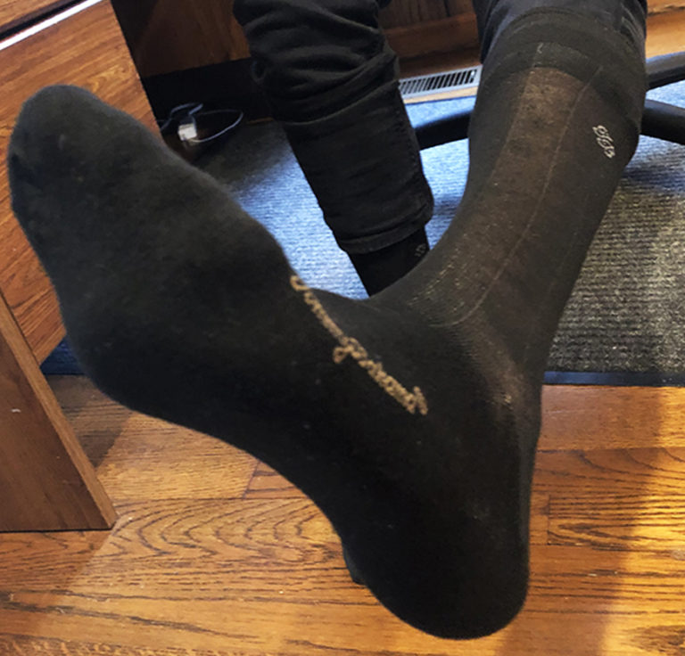 Thin Black Dress Crew Jason Buy Men's Used Socks